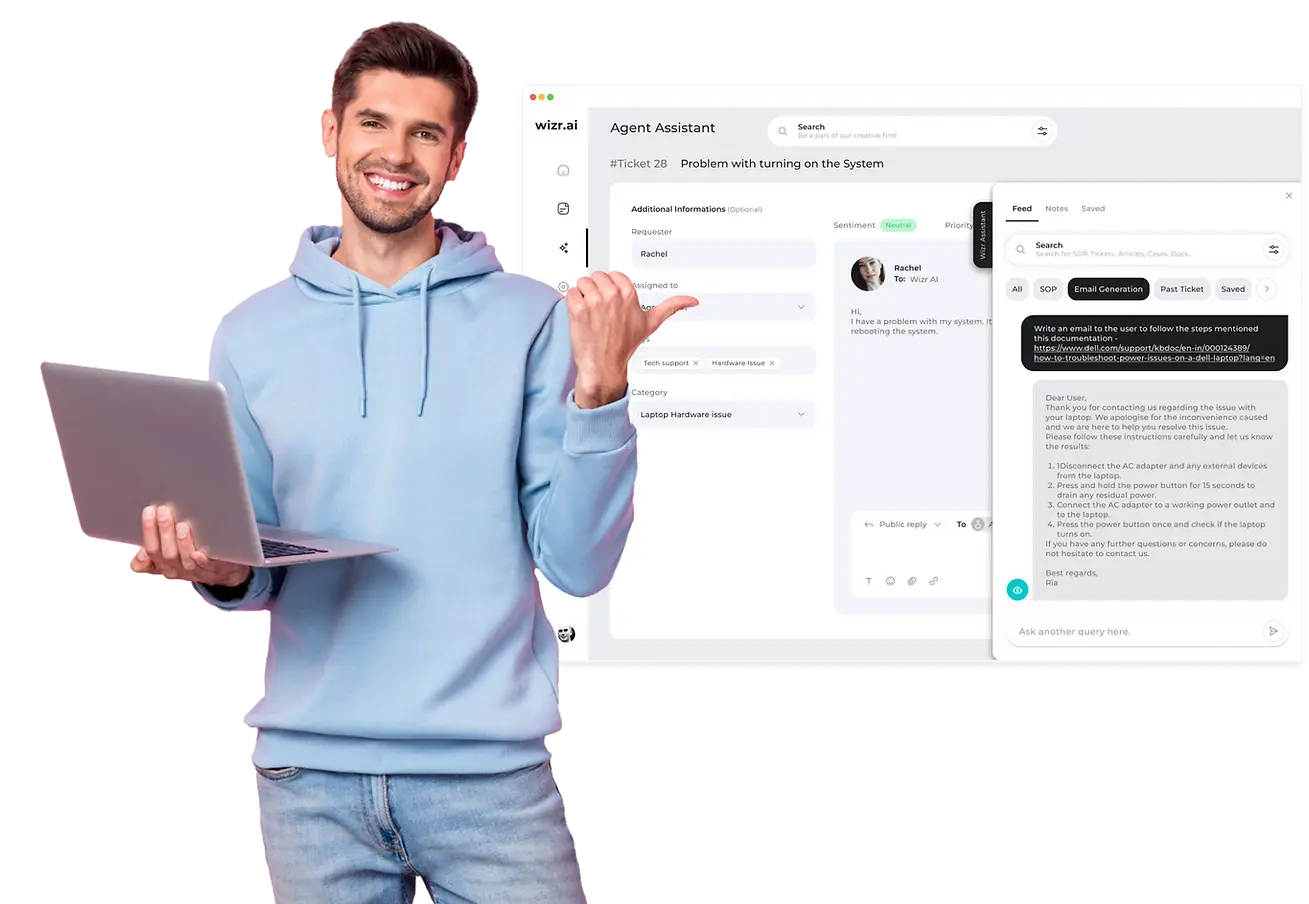 Wizr ai - Ai Agent Assist Customer service automation platform