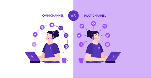 omnichannel customer support experience vs multichannel customer support