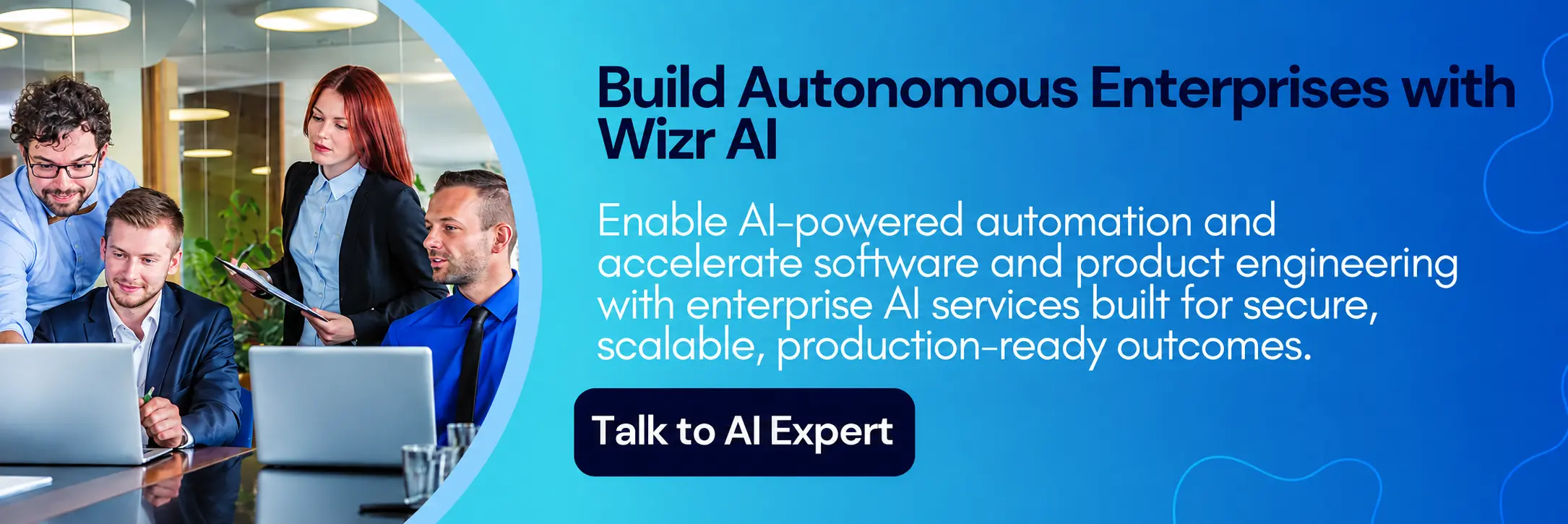 Wizr AI Corporate Hero Banner